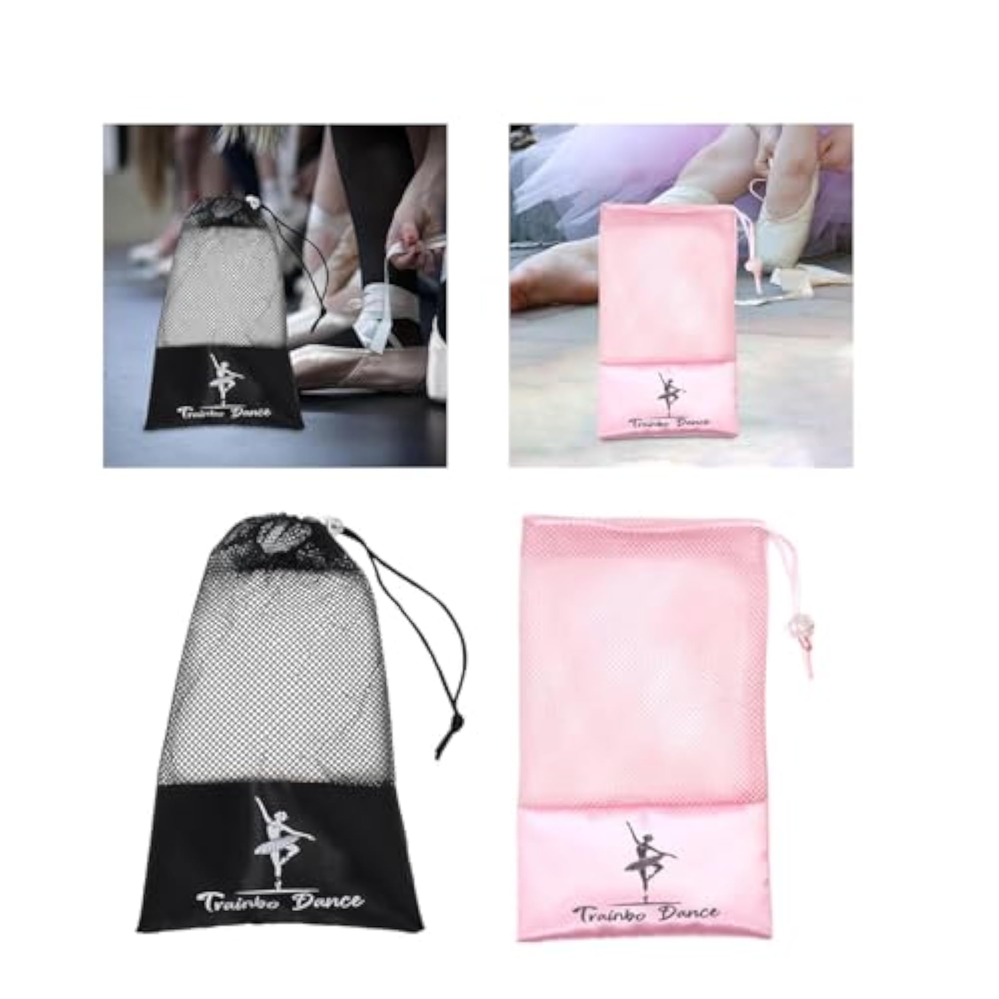 Club Bollywood Pointe Shoe Bag for Dance, Black